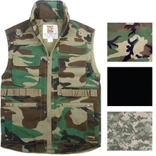 Kids Camo Ranger Vest Multi Pocket Military Tactical Army Hiking Fishing Travel