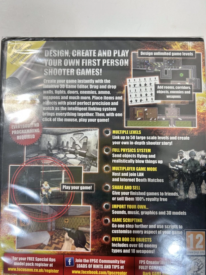 FPS Creator Brand New Sealed PC CD-ROM Focus Essential 2013 First Person Games - Image 4 of 4