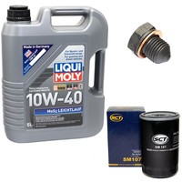 MotoröL ÖLfilter SM107 10W40 5Liter + ÖLablassschraube FüR Audi 80 VW Golf II