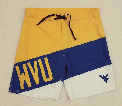 FOCO West Virginia Mountaineers Color Dive Swim Boardshorts - Size Large