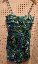 Davids Bridal Formal Dress Green Straps Size 8 Sleeveless
