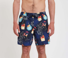 VOLCOM Men's Elastic Waist Boardshorts NOVELTY TRUNK 17 - BPT - XLarge - NWT