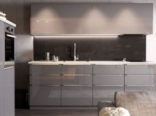 1 Ikea Ringhult COVER PANEL Grey GLOSS GRAY GLOSS 15”X32 1/2”
