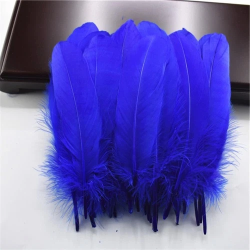 Wholesale Hard Pole Natural Goose Feathers Crafts Plumes 5-7inch/13-18cm Feather - Image 4 of 4