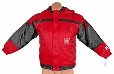 Nebraska Huskers Red Bomber NWOT Mighty Mac Sports VTG Jacket Boys 12-14