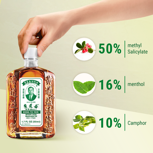3 Pack of Wong to Yick Wood Lock Medicated Oil - 黃道益活絡油 - Picture 3 of 6