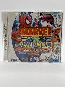 Marvel vs Capcom 1 Sega Dreamcast Case & Manual ONLY - NO GAME - Authentic