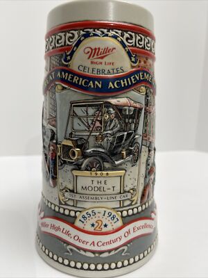 Miller High Life Celebrates The Model-T 1855-1987 Stein