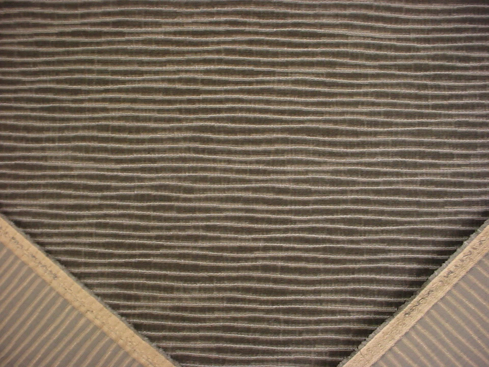 4-1/2Y Romo Zinc Z525 Tideline Mercury Gray Grey Velvet Upholstery Fabric - Image 4 of 4
