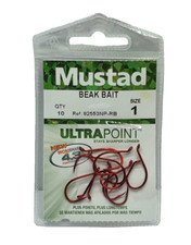 Ami con occhiello MUSTAD Ref. 92553NP-RB - Size 1 - 1 Bustina da 10 Pezzi - R393