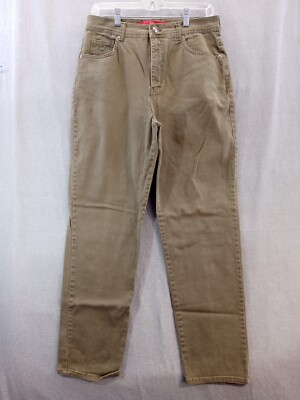 Gloria Vanderbilt jeans Women 10 olive green Pants stretch vintage