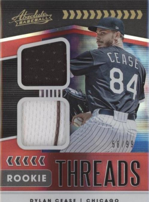 2020 Panini Absolute - Rookie Threads Duals Dylan Cease #RTD-DC ...