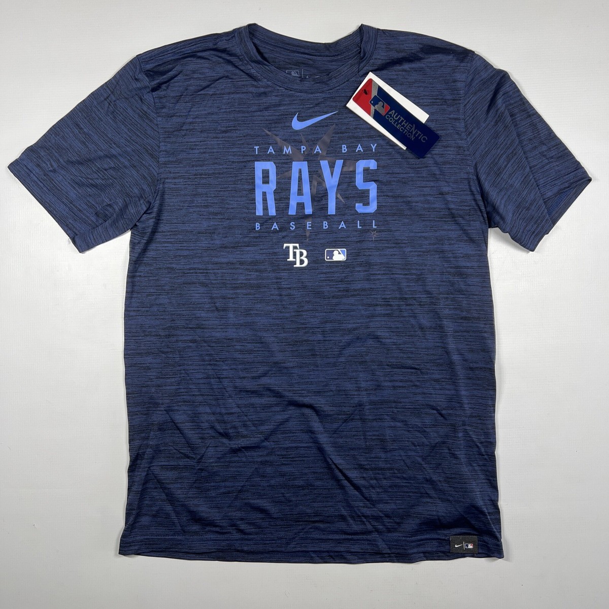 Navy 2023 Nike Authentic Collection Tampa Bay Rays Dri Fit Shirt