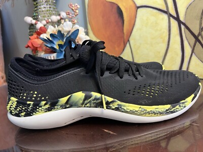 Crocs Men's Literide 360 Pacer Marbled Shoes Size 13 M Black Yellow 207633