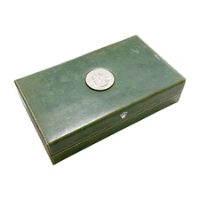 Vintage ROLEX Genuine Green Watch Case Display Box