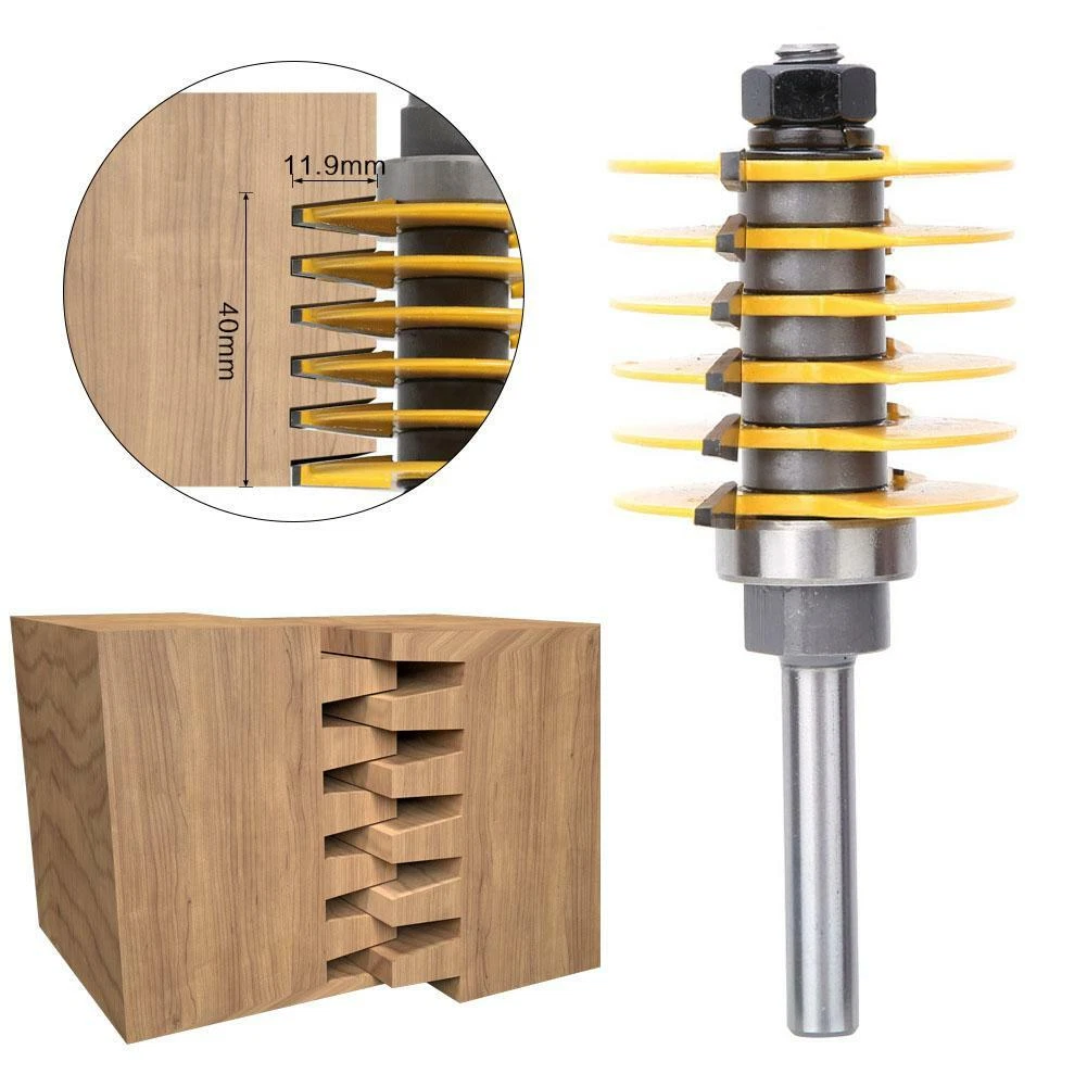 8mm Reversible Shank Finger Glue Joint Router Bit Cutter