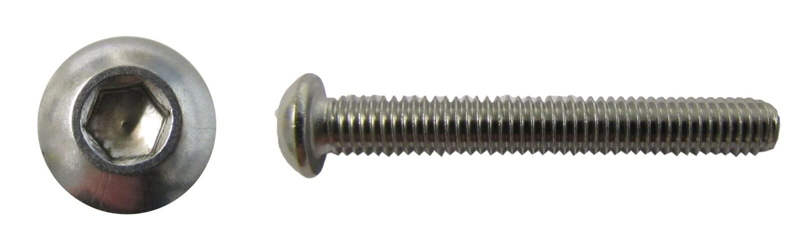 Screws Button Allen Max 51% OFF Stainless Steel 6mm x 25mm Fort Worth Mall 1.00mm Pitch Pe