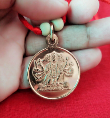 Copper panchmukhi hanuman pendent protection from evil spirits black eye