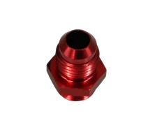 Holley QFT AED 9/16-24 # 6 A/N Single Inlet Fuel Inlet Fitting Red 11/16" Hex 