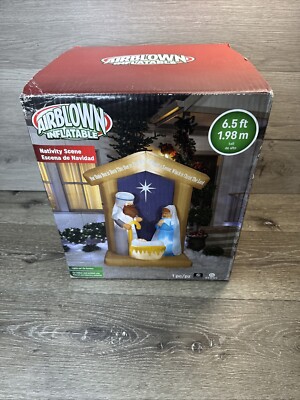 GEMMY Airblown Inflatable Nativity Scene 6.5 Ft.