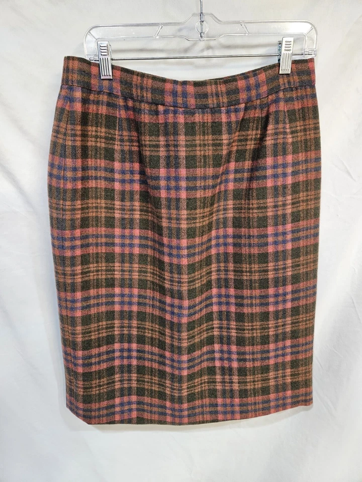 VTG Bill Blass for Saks Fifth Avenue Womens Skirt Sz 8 Pink Green 70's USA NWOT Foto 2 de 4