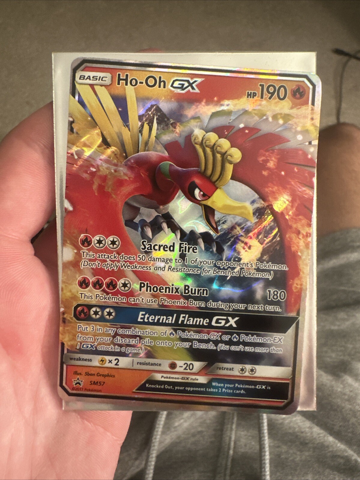 Pokémon: Ho-Oh GX SM57 HOLOFOIL - SM Black Star Promo NM