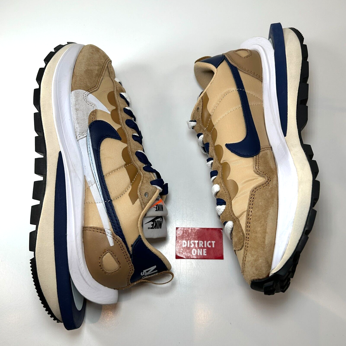 Sacai × Nike Vapor Waffle \"Sesame \" Nike x sacai VaporWaffle 'Sesame and Blue Void' Release Date