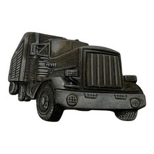 Old 1980s Vintage Professional Truck Driver Belt Buckle USA Made MBCI Trucker