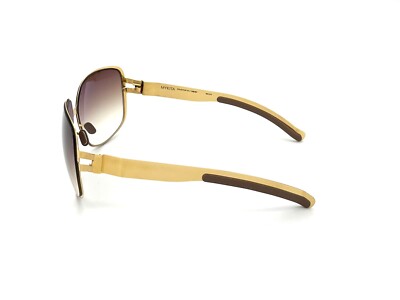 MYKITA HELEN Glossy Gold / Brown 63mm sunglasses | eBay display picture 1