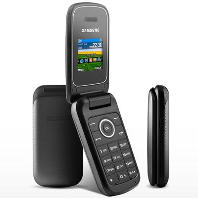 Unlocked Original Samsung E1190 1.43'' 2G GSM Java Mini-SIM Flip Mobile Phone
