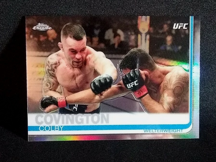 2018 Topps Chrome UFC Colby Covington Refractor SILVER Parallel Holo #24