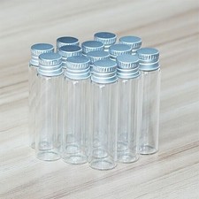 6ml Jars Perfume Lids Aluminum Essential Screw Storing Glass Bottles 10 100pcs
