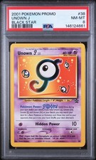 Pokemon Unown J Black Star Promos 38 Pokemon 3: The Movie Home Video PSA 8