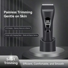 Unisex Electric Body Hair Trimmer Waterproof Cordless Wet Dry Shaver