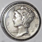 1939 Mercury Dime, 25C Combined Shipping Offered