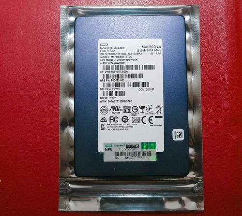 HP / Micron 5200 Eco 1.92TB 2.5 Zoll SATA Enterprise SSD - CrystalDiskInfo - TOP