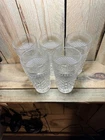 Vintage Anchor Hocking Wexford Iced Tea Drinking Glasses Set Of 5 By 6.25” Tall