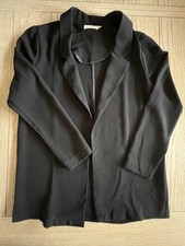 Lush Women's Open Front Blazer black Jacket Business Casual Y2K