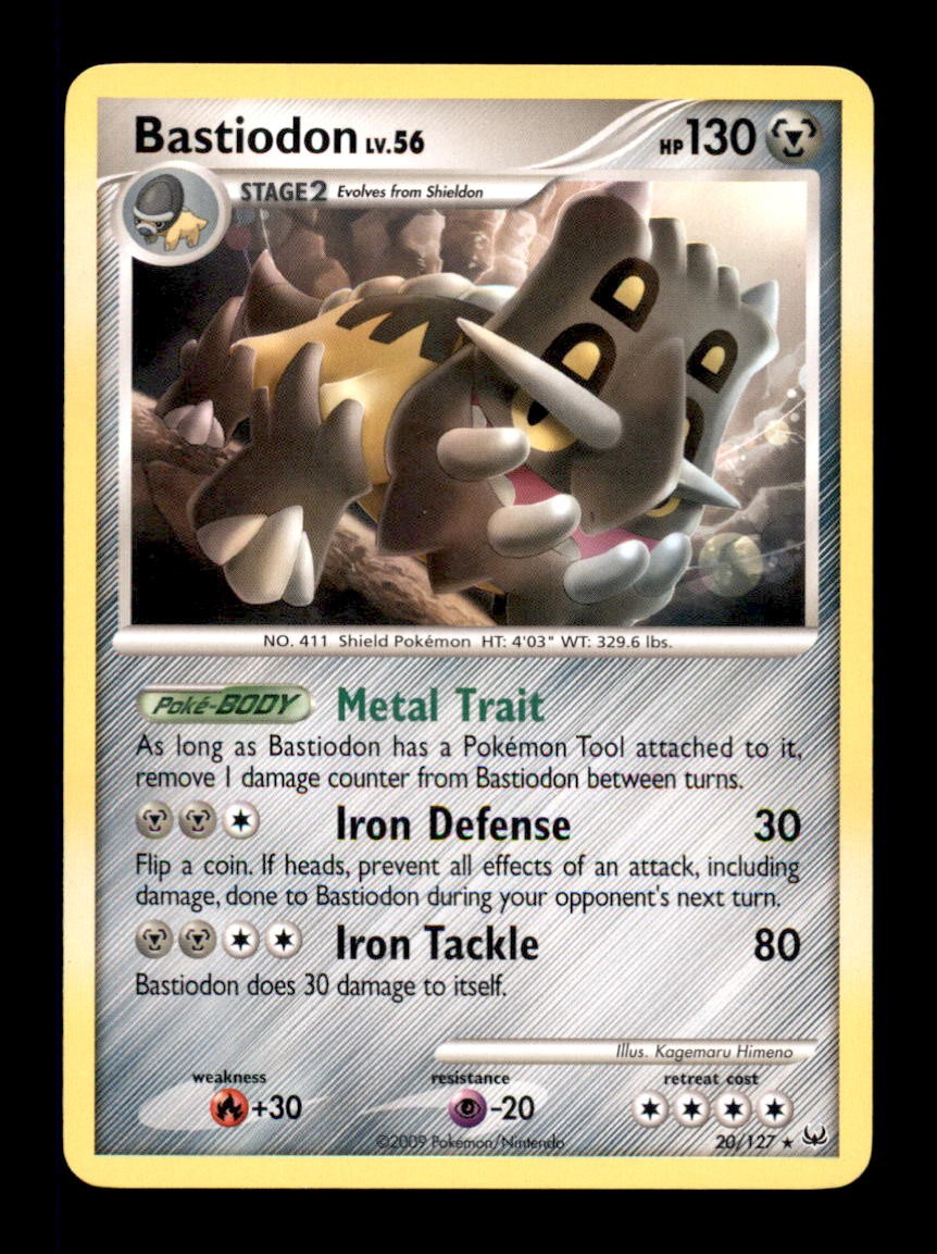 Bastiodon 20/127 Platinum Pokemon LP