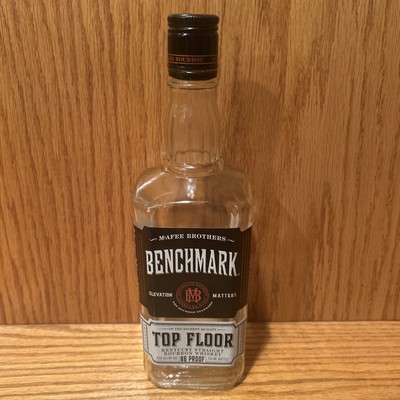 Empty Benchmark Top Floor Bourbon Bottle (750ml)