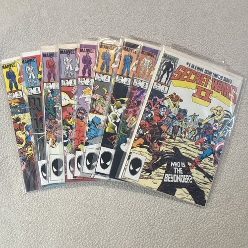 SECRET WARS II #1 2 3 4 5 6 7 8 9 LOT 1985 COMPLETE SERIES Set