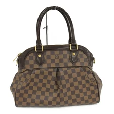 Louis Vuitton Trevi Pm Handbag Damier Ebene N51197 Used