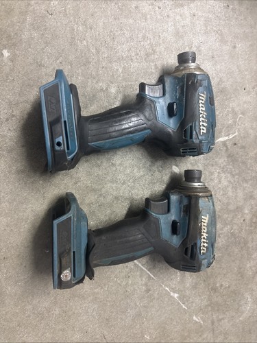2- Nonworking Makita XDT19 18v Cordless Impact Driver, for Parts or Repair