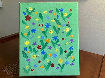 8x10 Acrylic Painting Specialist Joyful Flowers ''Final Cut Edition'' No Copies
