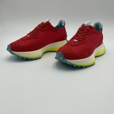 Steve Madden Chasen-SZ 6M-women-Low Top Sneakers Red Multi Fabric Shoes