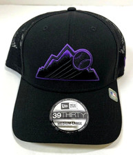 Colorado Rockies MLB NE 2022 Batting Practice Flex-Fit Hat~ Black/Purple