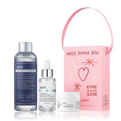 Most Loved Skincare Set - Unscented Toner, Vitamin Serum, E Mask | Korean Gla...