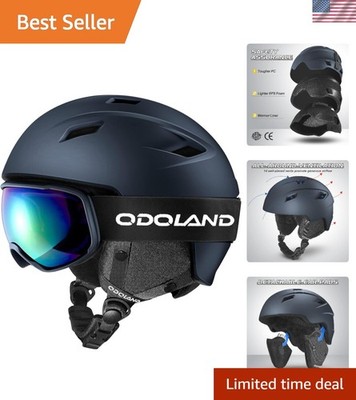 Ski Helmet & Goggles Set for Men, Women & Youth - Shockproof, Windproof