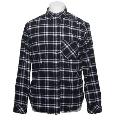 Polo Club, Flanellhemd, Größe: L, model: saint vincent, Schwarz/Weiß #BpE