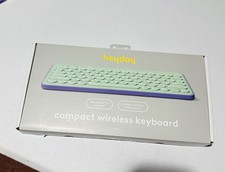 HeyDay Compact Wireless Keyboard - Spring Teal Bluetooth  USB Wireless Receiver